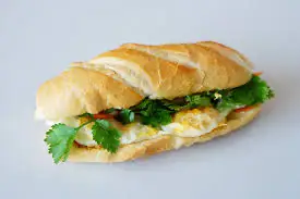 Hình ảnh bánh mì ốp la 2 trứng