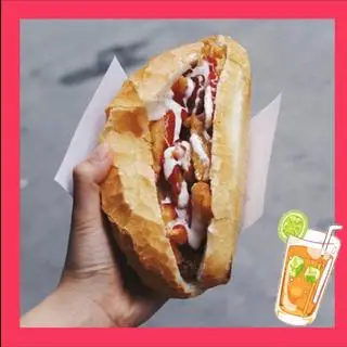 Hình ảnh Bánh mì Nem Ngô + Trà chanh