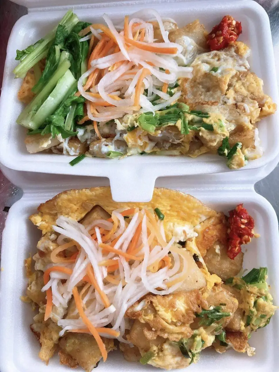 Hình ảnh Nui xào 2 trứng (đập hoặc ốp la)