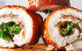 Hình ảnh Combo vịt quay lu Bắc Kinh nửa con - 3 lạng thịt quay giòn bì