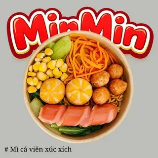 Hình ảnh Mì trộn Indomie cá viên xúc xích