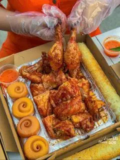 Hình ảnh gà nướng 1/2 con