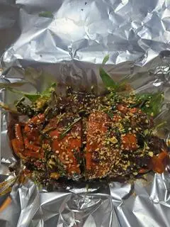 Hình ảnh cua thịt cháy tỏi size đại 700g