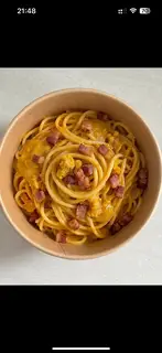 Hình ảnh MỲ Ý SỐT TRỨNG MUỐI PHÔ MAI BACON 
