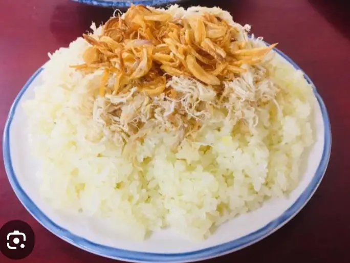 Hình ảnh Xôi trắng hành phi