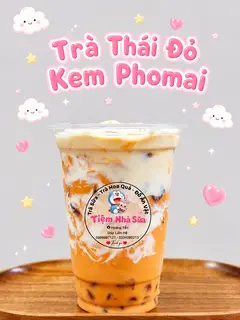 Hình ảnh Trà sữa thái kem dẻo phomai size L