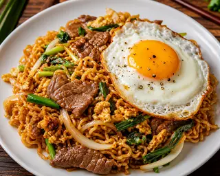 Hình ảnh Mì Xào Bò - Trứng 