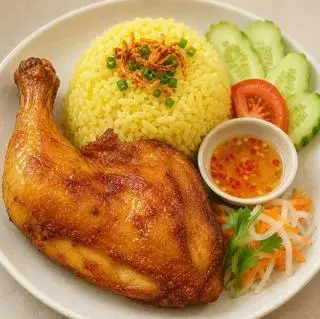 Hình ảnh Cơm Gà Xối Mỡ (gốc tư)