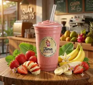 Hình ảnh Sinh tố Dâu Chuối