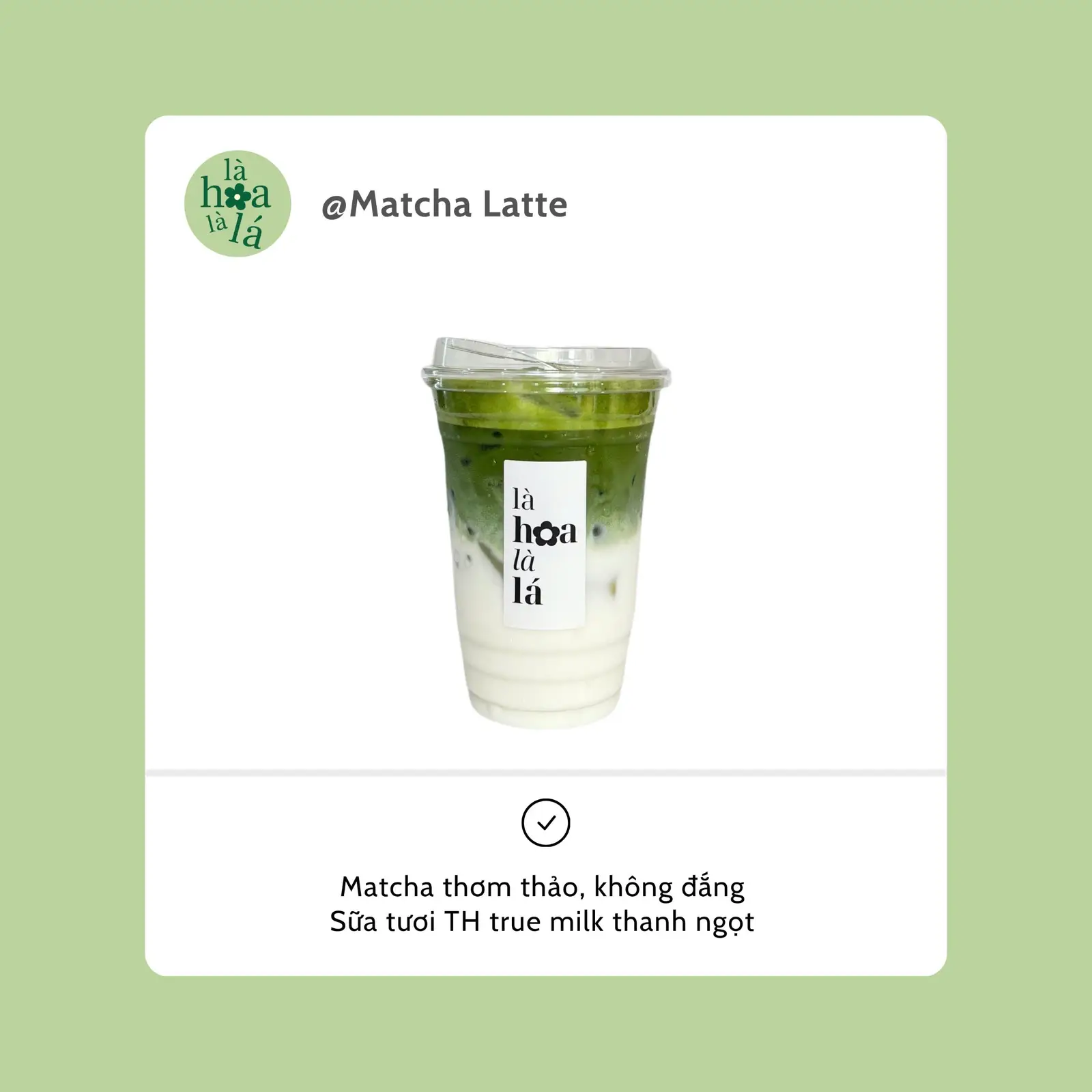 Hình ảnh Matcha Latte (Sữa Tươi)