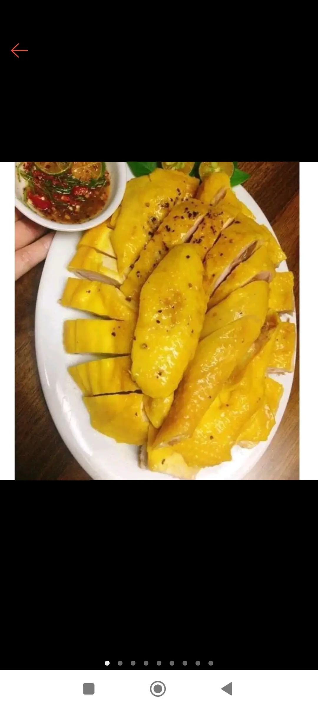 Hình ảnh Gà ủ muối hoa tiêu 1/2 con chặt sẵn,ăn mát, kèm sốt chấm .