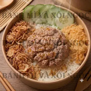 Hình ảnh Xôi pate ruốc hành