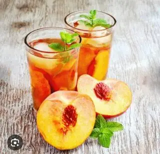 Hình ảnh trà đào dầm