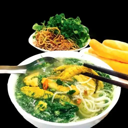 Hình ảnh Bánh đa cá rô đồng bát đầy đủ