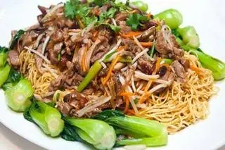 Hình ảnh mỳ xào bò cải