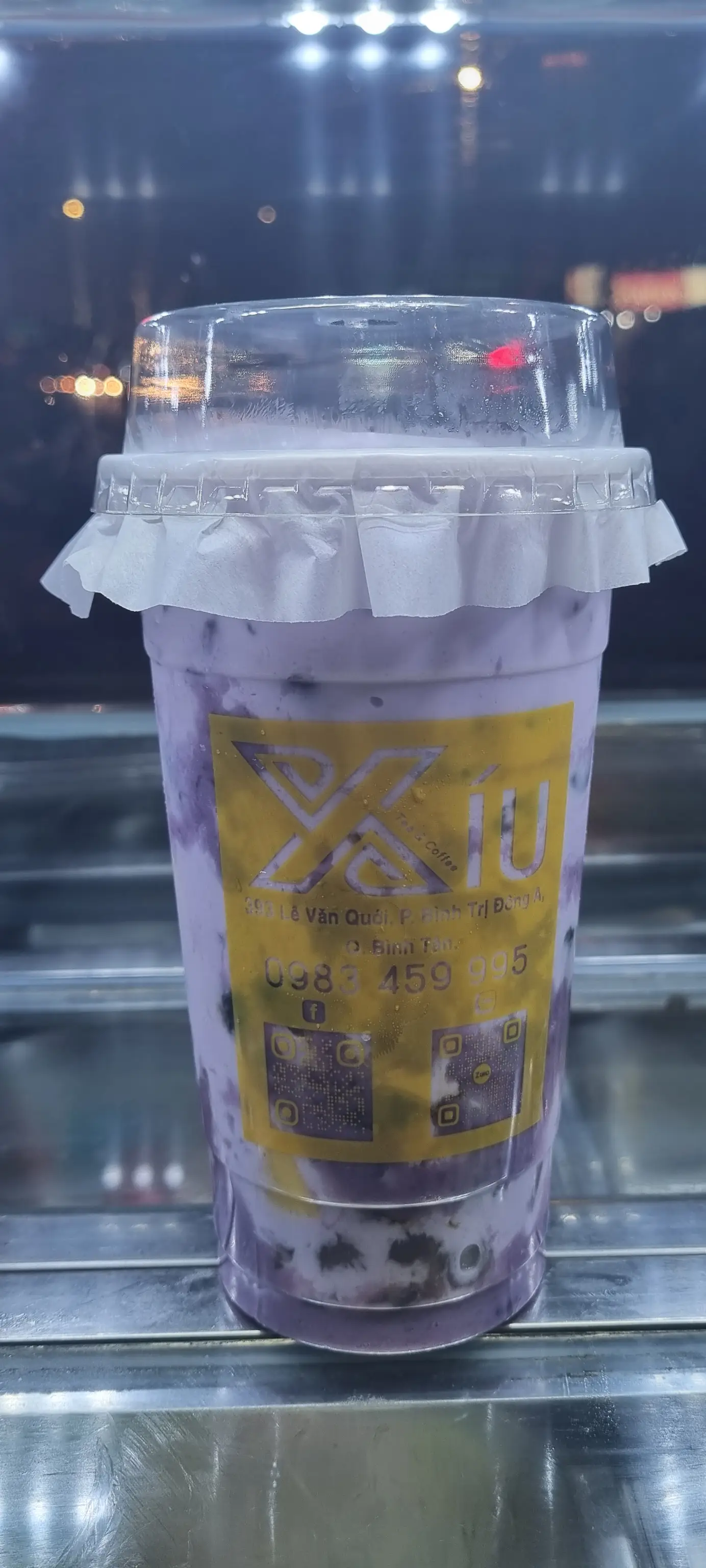 Hình ảnh Trà Sữa Khoai Môn - Full Topping