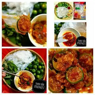 Hình ảnh Bánh tráng  chấm hoặc trộn siêu ghiền