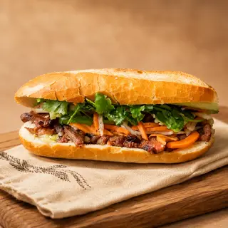 Hình ảnh Bánh Mì Thịt Nướng