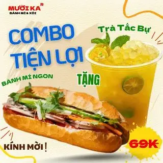 Hình ảnh Bánh mì thịt ĐB tặng trà tắc