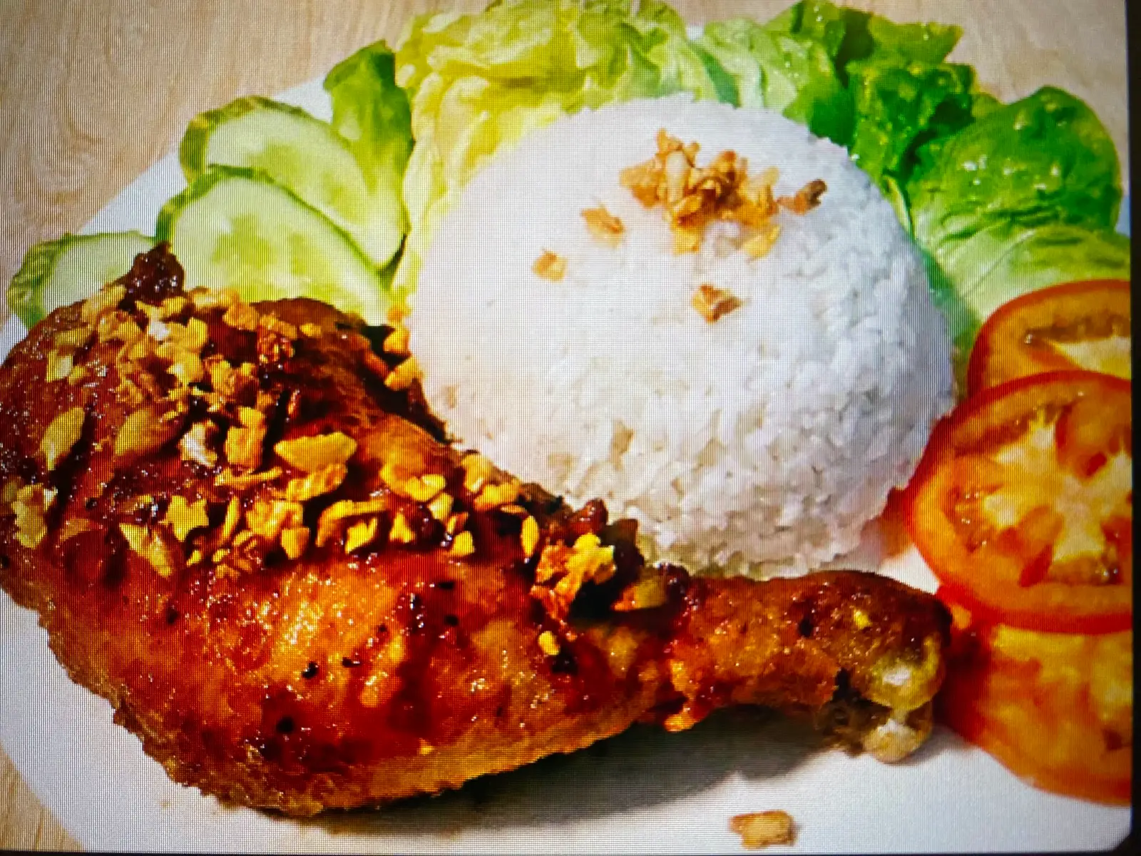 Hình ảnh Cơm đùi gà nướng