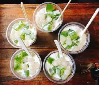 Hình ảnh sữa chua trân châu thạch
