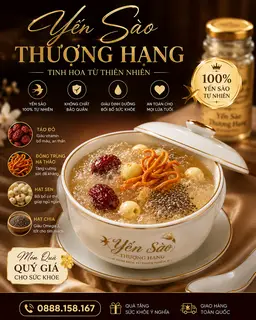 Hình ảnh Thố Yến chưng tươi Tứ Vị ( Đông trùng, táo đỏ, hạt sen, hạt chia)