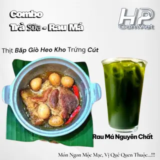 Hình ảnh CB. Cơm Thịt Bắp Giò Heo Kho Trứng Cút - Rau Má Nguyên Chất 