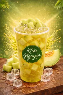 Hình ảnh Trà Trái Cây Tươi - Vị Dưa Lưới (700ml)