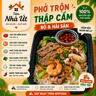 Hình ảnh Phở trộn thập cẩm