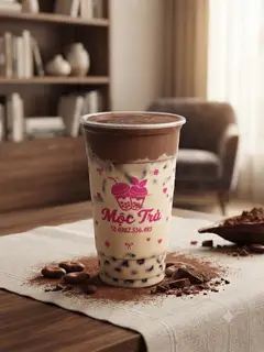 Hình ảnh Trà sữa sốt cacao dẻo