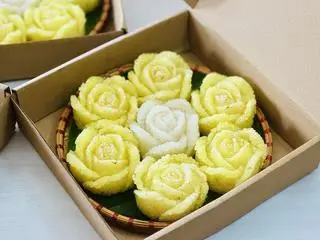 Hình ảnh Mẹt xôi hoa Vàng 