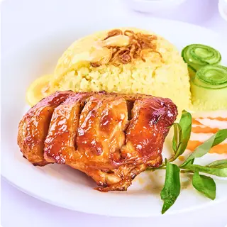 Hình ảnh CƠM GÀ XỐI MỠ MÁ,ỨC sốt Mắm Tỏi ăn siêu bắt cơm