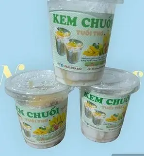 Hình ảnh Kem chuối trái cây ly tuổi thơ