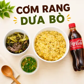 Hình ảnh Cơm rang dưa bò + coca