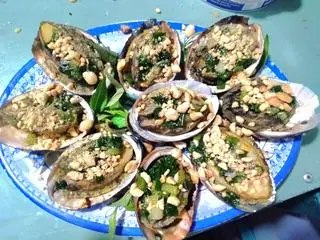 Hình ảnh bào ngư nướng mỡ hành 