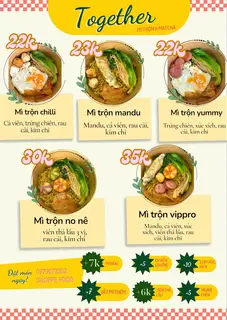 Hình ảnh Mì trộn viên thả lẩu
