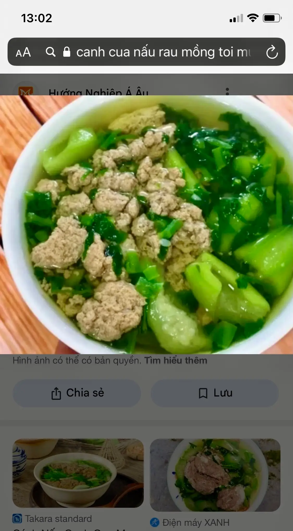 Hình ảnh Canh cua nấu rau mùng tơi 