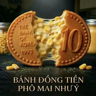 Hình ảnh Bánh đồng tiền nhân phô mai - bắp