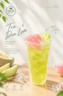 Hình ảnh Trà dưa lưới hạt nổ