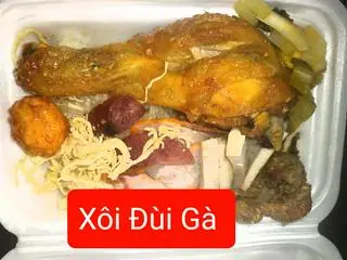 Hình ảnh Xôi Đùi Gà Chiên Mắm Tỏi