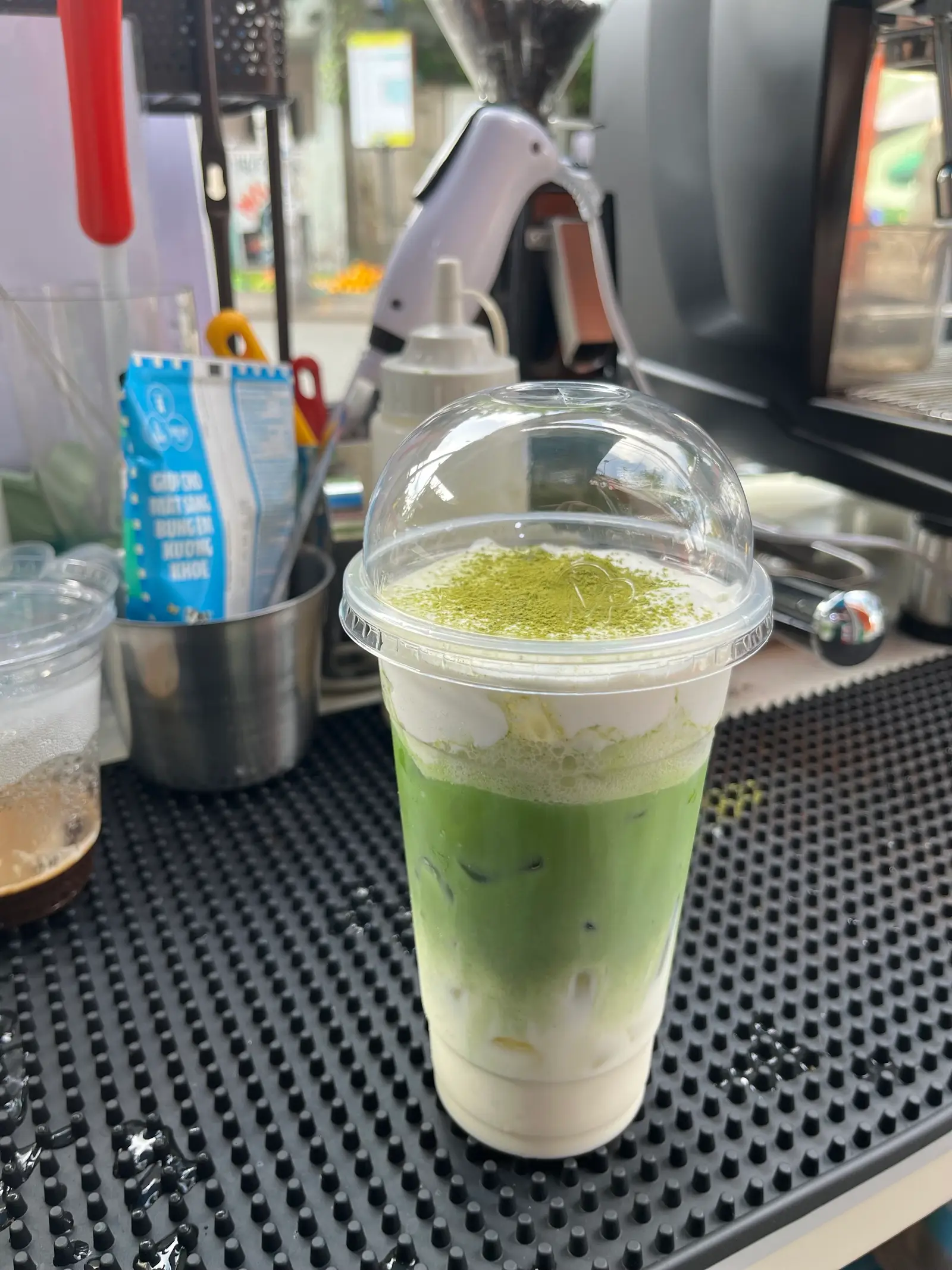 Hình ảnh matcha latte kem muối