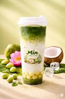 Hình ảnh Coconut Matcha latte sen dừa