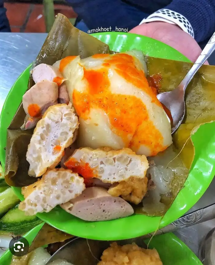 Hình ảnh bánh giò chả cốm 