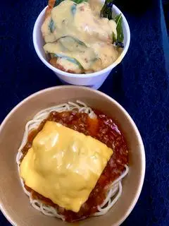 Hình ảnh Combo mỳ Ý phô mai - gà sốt phô mai