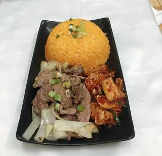 Hình ảnh cơm thịt heo kim chi