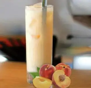 Hình ảnh Đào sữa thạch đào (món mới)
