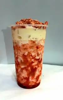 Hình ảnh Sữa tươi dâu sấy