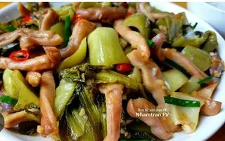 Hình ảnh Bao tử xào cải chua