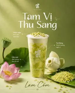 Hình ảnh Lam Cốm ( Trà Sữa Cốm Tươi )