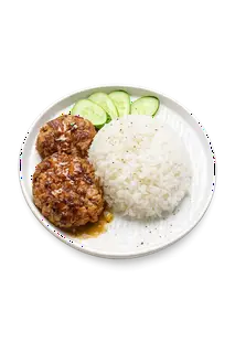 Hình ảnh Cơm thịt viên áp chảo